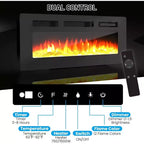 70" Electric Fireplace TV Stand with LED Light and Storage Cabinet