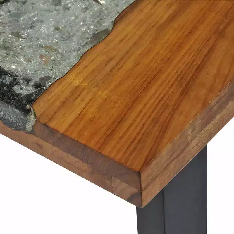 Teak Console Table 39.4" x 13.8" x 29.5"