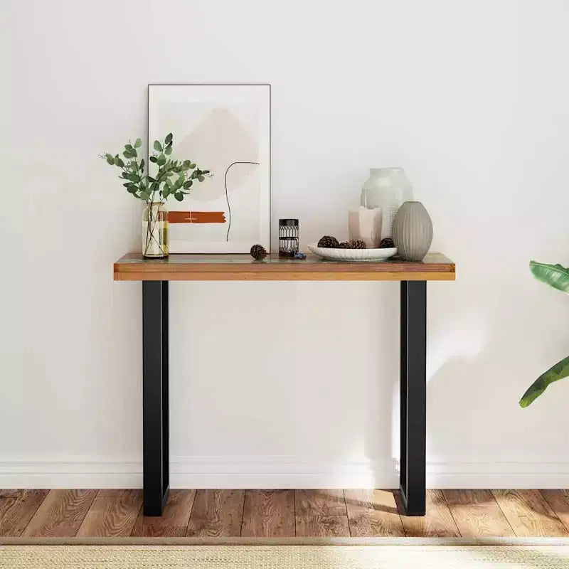 Teak Console Table 39.4" x 13.8" x 29.5"