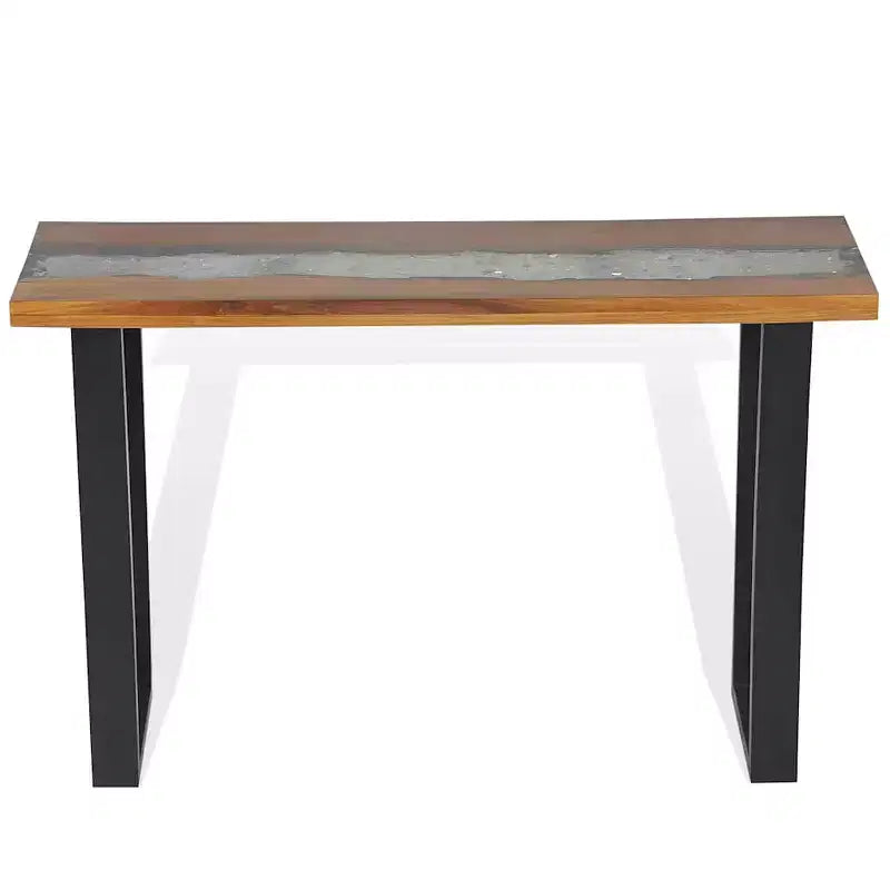 Teak Console Table 39.4" x 13.8" x 29.5"