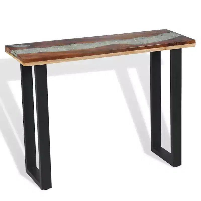 Teak Console Table 39.4" x 13.8" x 29.5"