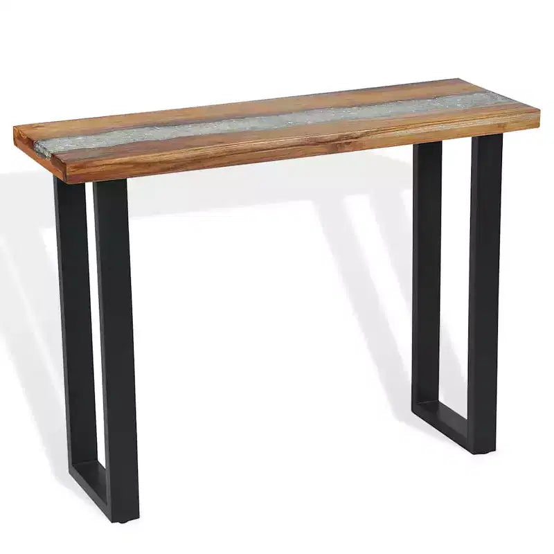 Teak Console Table 39.4" x 13.8" x 29.5"