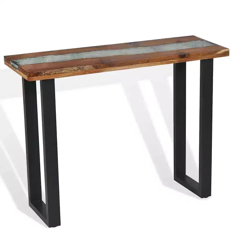 Teak Console Table 39.4" x 13.8" x 29.5"