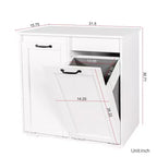 Laundry Cabinet with 2 Removable Liner Bags