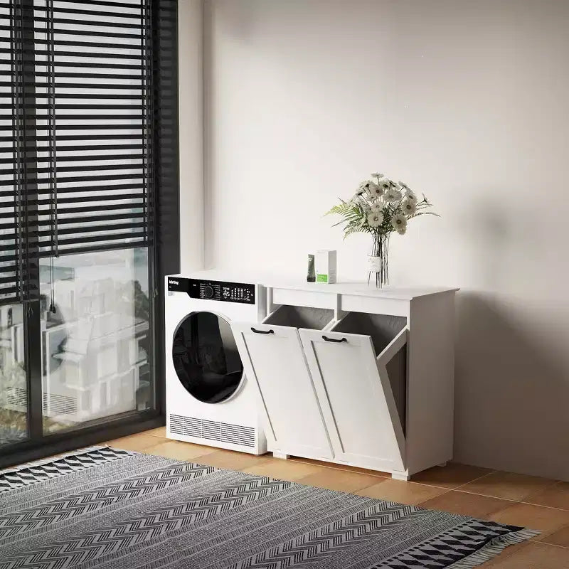 Laundry Cabinet with 2 Removable Liner Bags