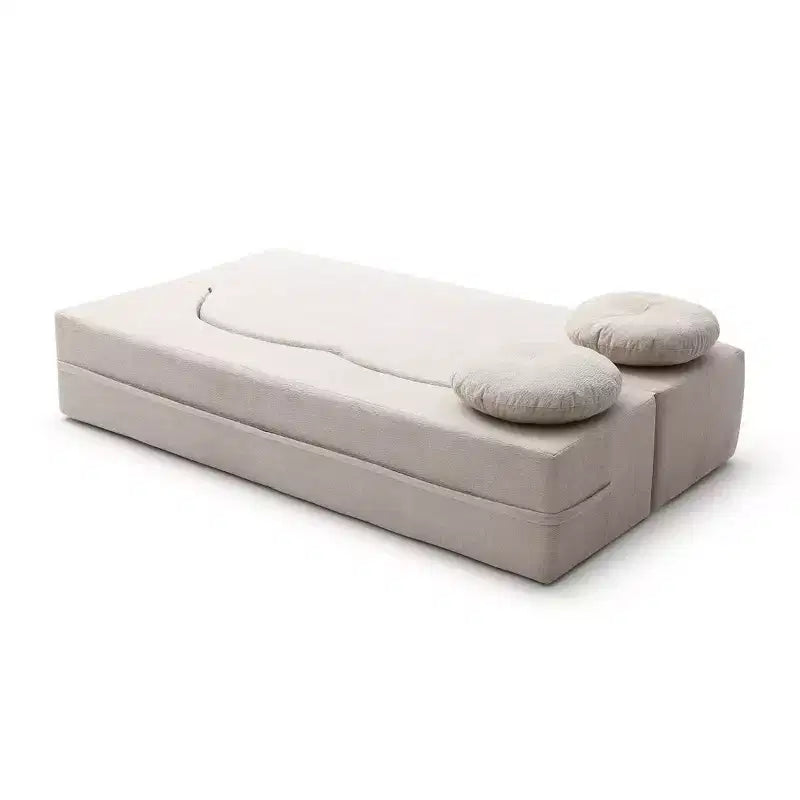 Folding Loveseat Futon Sofa with Pillows – Convertible Sleeper Couch for Small Spaces