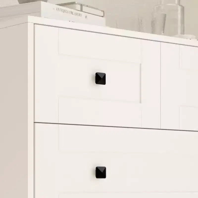 4-Drawer Chest of Drawers with White Melamine Finish