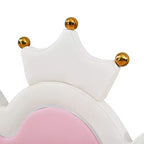 Upholstered Extendable Daybed with Crown Headboard and LED Lights, Twin Size