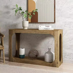 Console Table with Two-Tier Open Shelf, 47"W x 15.6"D x 30"H