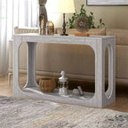 Console Table with Two-Tier Open Shelf, 47"W x 15.6"D x 30"H