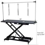 Electric Height-Adjustable Pet Grooming Table with Foot Pedal