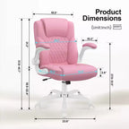 High-Back Office Chair with Flip-Up Armrests and Adjustable Height