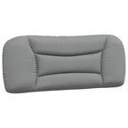 Curved Platform Bed Frame with LED Lights and Upholstered Fabric