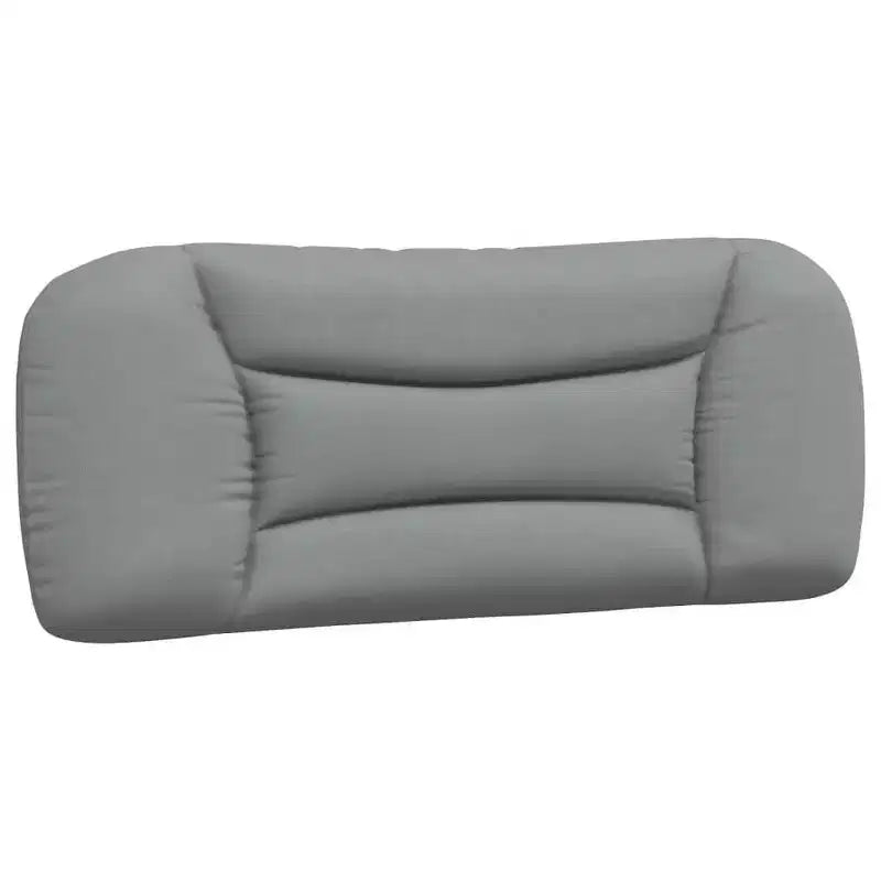 Curved Platform Bed Frame with LED Lights and Upholstered Fabric