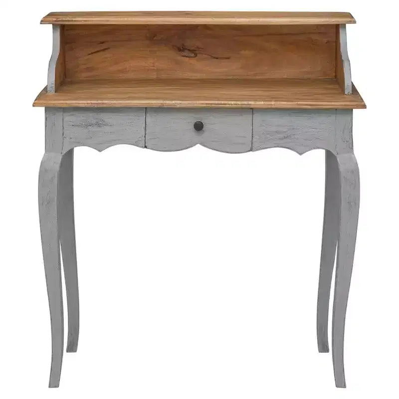 Solid Mahogany Wood Writing Desk 31.5x15.7x36.2"