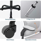 Ergonomic Office Chair with Adjustable Headrest and Flip-Up Armrests