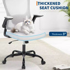 Ergonomic Office Chair with Adjustable Headrest and Flip-Up Armrests