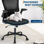Ergonomic Office Chair with Adjustable Headrest and Flip-Up Armrests