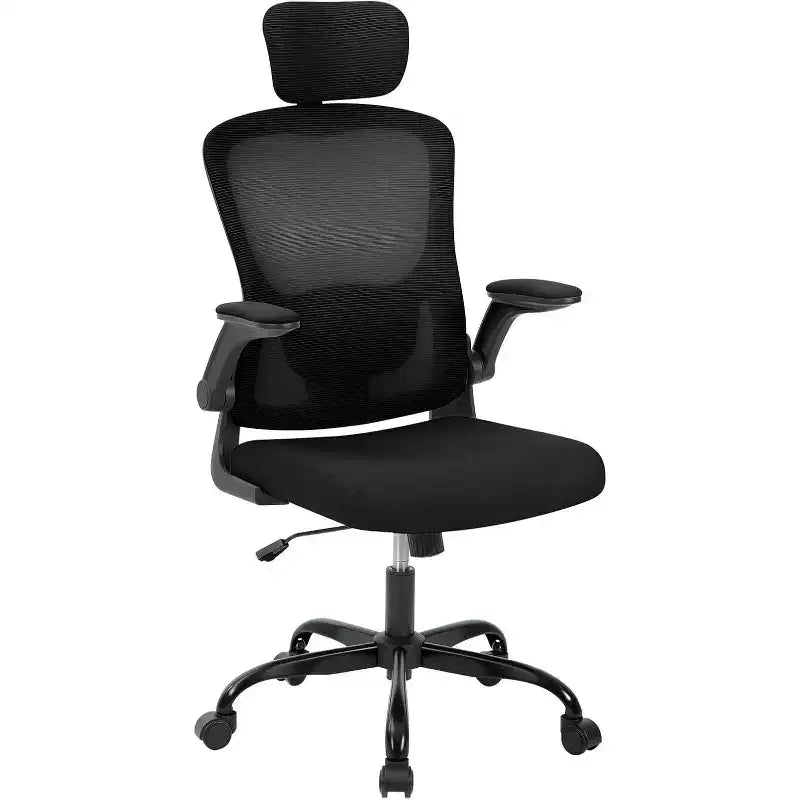 Acekool Ergonomic Office Chair with Adjustable Headrest, Flip-Up Armrests, Mesh Desk Chair for Home Office