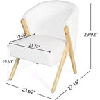 Upholstered Accent Chair with Wood Frame
