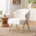 Upholstered Accent Chair with Wood Frame