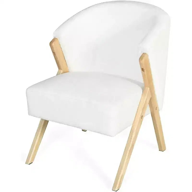Upholstered Accent Chair with Wood Frame