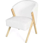 Upholstered Accent Chair with Wood Frame