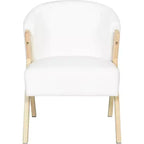 Upholstered Accent Chair with Wood Frame