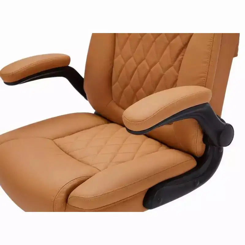 Heavy Duty Ergonomic Office Chair with Lumbar Support, Flip-Up Arms and 360 Swivel, 350 lbs Capacity