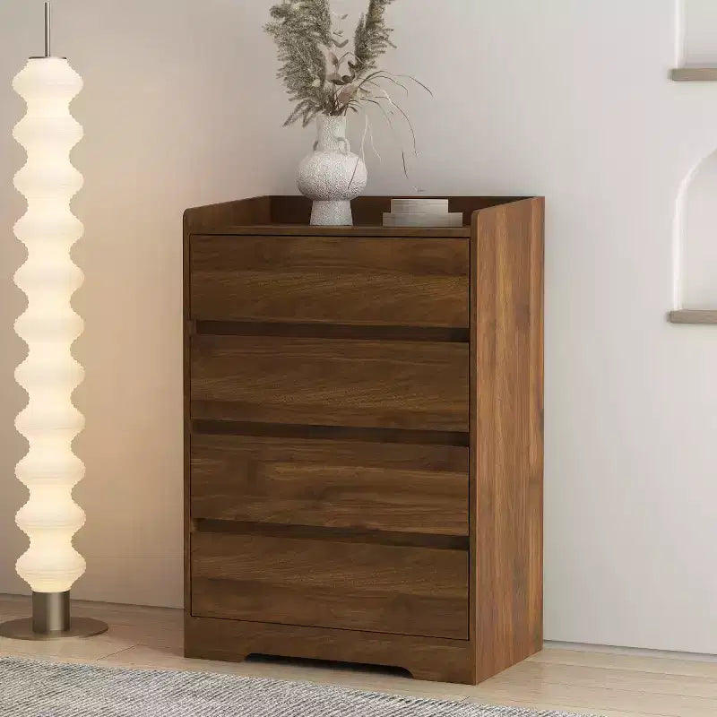 4 Drawer Vertical Dresser with Handle-Free Design