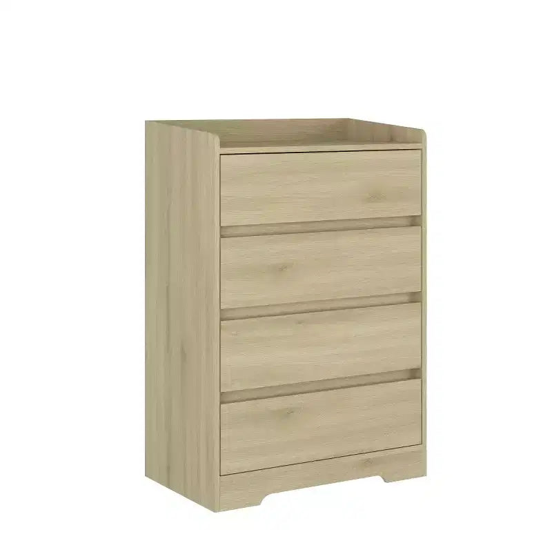4 Drawer Vertical Dresser with Handle-Free Design
