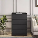 4 Drawer Vertical Dresser with Handle-Free Design
