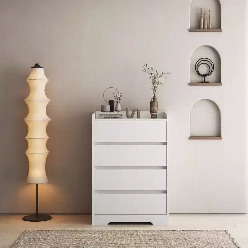 4 Drawer Vertical Dresser with Handle-Free Design
