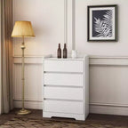 4 Drawer Vertical Dresser with Handle-Free Design