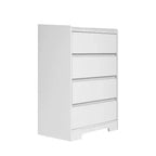 4 Drawer Vertical Dresser with Handle-Free Design