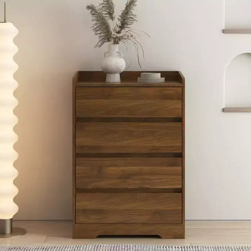 4 Drawer Vertical Dresser with Handle-Free Design