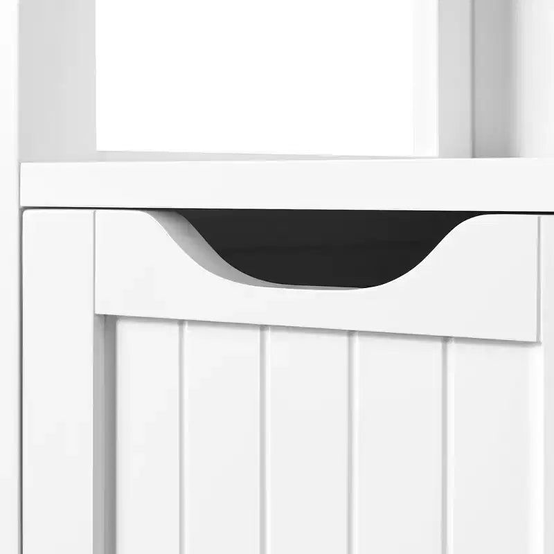 Freestanding Wooden Bathroom Floor Cabinet with Drawers and Doors