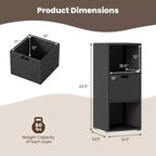Outdoor Storage Cabinet with Storage Shelves & Removable Drawer for Porch