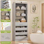 80-Inch Tall Pantry Cabinet with Drawers and Shelves