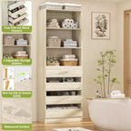 80-Inch Tall Pantry Cabinet with Drawers and Shelves