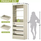 80-Inch Tall Pantry Cabinet with Drawers and Shelves
