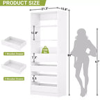 80-Inch Tall Pantry Cabinet with Drawers and Shelves