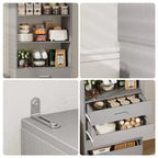 80-Inch Tall Pantry Cabinet with Drawers and Shelves