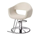 Extra Wide Seat Hair Stylist Salon Chair with Rhombus Stitch Pattern