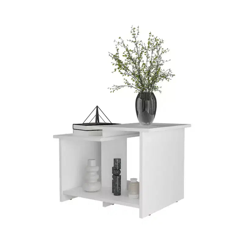 Coffee Table with Open Storage, Melamine Finish
