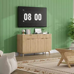 60-Inch Fluted Buffet Cabinet with 2 Drawers and 4 Doors