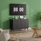 60-Inch Fluted Buffet Cabinet with 2 Drawers and 4 Doors