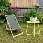 Tavolino Rotondo in Metallo da 45 cm – Tavolino da Esterno Resistente alle Intemperie per Patio, Balcone e Giardino