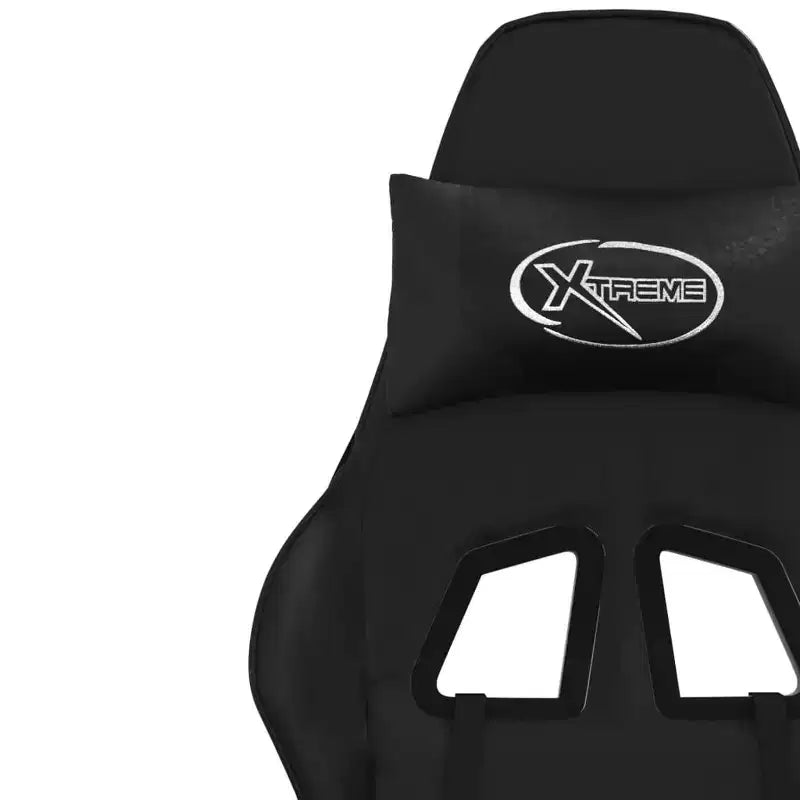 Gaming Chair with Adjustable Armrests and Reclining Backrest – Faux Leather, Black and Green