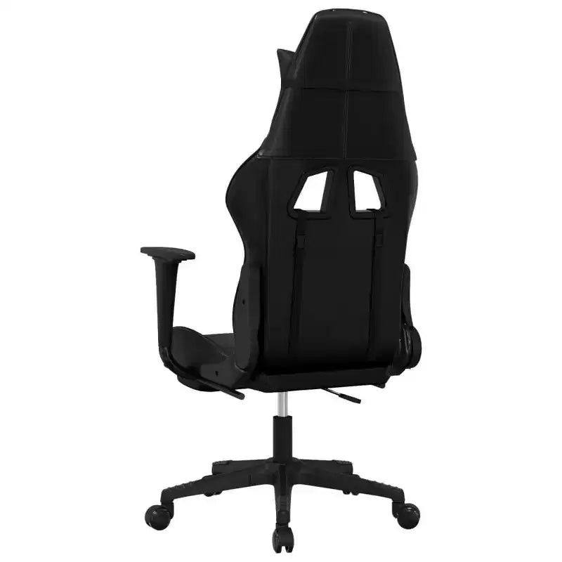 Gaming Chair with Adjustable Armrests and Reclining Backrest – Faux Leather, Black and Green